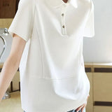 Minimalist casual short sleeve shirt