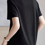 Elegant versatile woven strap T-shirt - liwisi