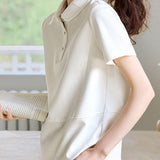 Minimalist casual short sleeve shirt