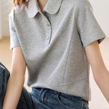 Minimalist casual short sleeve shirt