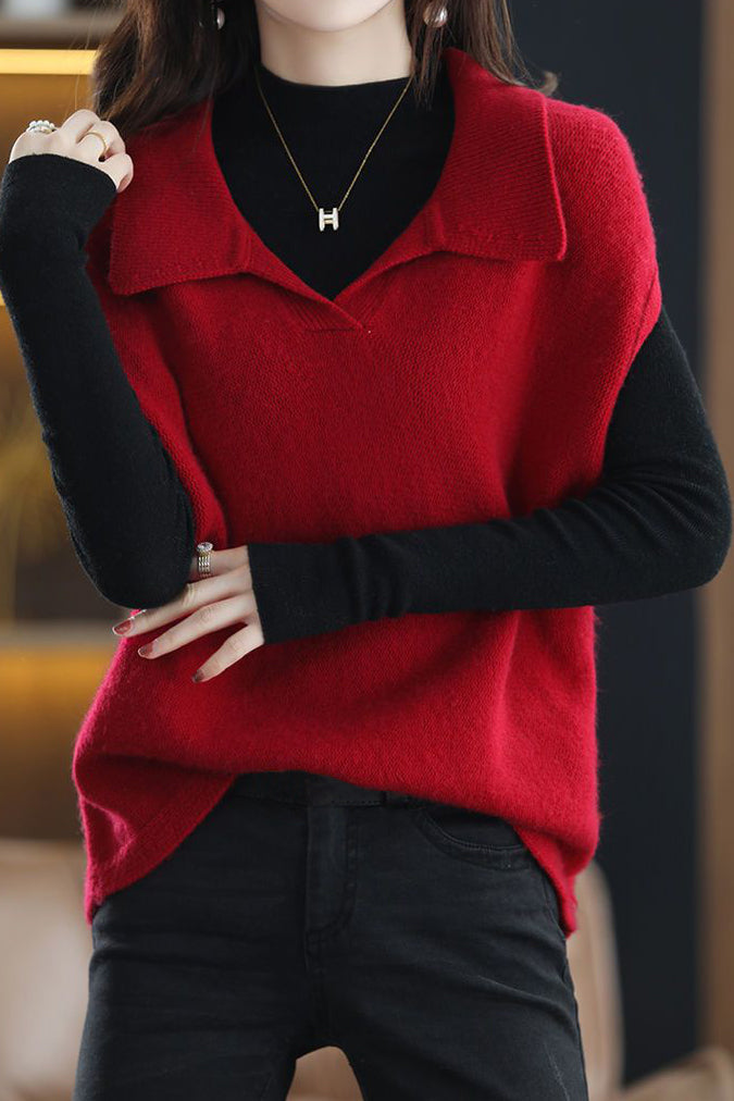 Loose vest sleeveless jacket - liwisi