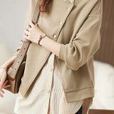 Two - piece Casual Sweatshirt with Stripe Patchwork