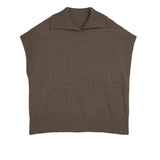 オブロングカラーシンプルニットベスト　6色入 - liwisi