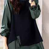 Irregular fake two tops