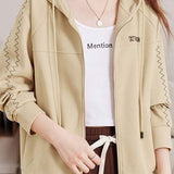 Basic Hooded Logo Decor Hoodie - 3 Colors Available