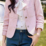 Elegant-Inspired Sequin Jacket
