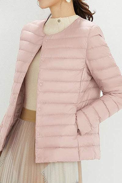 Lightweight Long Sleeve Duck Down Jacket - liwisi