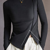 Turtle Neck Design Stretch Inner Shirt - 6 Colors Available