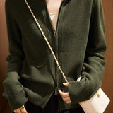 Tall Collar Classic Knit Blouson - 3 Colors Available