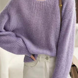 Round Neck Lace Knit Top - 5 Colors Available