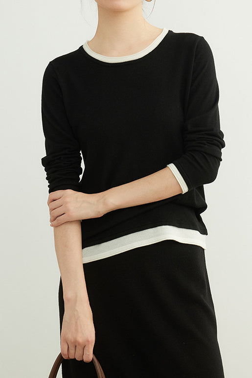 Comfortable wool knitted set - liwisi