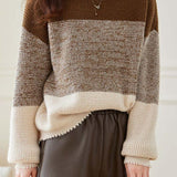 Thickened, Loose and Lazy Gradient Knitted Sweater