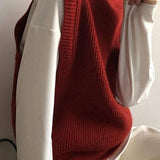 Vintage Layered Knit Vest
