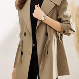 Classic Solid-color Trench Coat