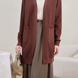 Basic V-Neck Knit Cardigan - 2 Colors Available