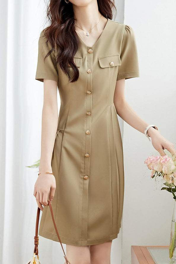 dress with side pleats Elegant Long Sleeve Pleated Maxi Dress with Chic Side Pleats