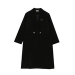 クラシックダブルブレストロングコート　裏地付　4色入 - liwisi