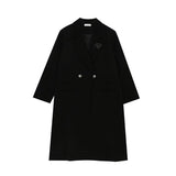 クラシックダブルブレストロングコート　裏地付　4色入 - liwisi