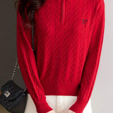 Commuter Versatile Half-Zip Knit Sweater