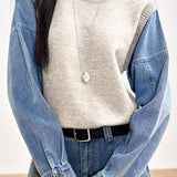 Fashion Denim Patchwork Hoodie