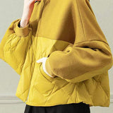 Versatile Color-Block Diamond-Pattern Jackets