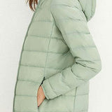 Warm Hooded Duck Down Jacket