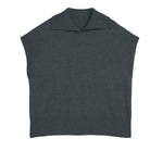 オブロングカラーシンプルニットベスト　6色入 - liwisi