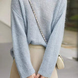 Round Neck Lace Knit Top - 5 Colors Available