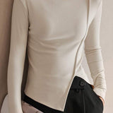 Turtle Neck Design Stretch Inner Shirt - 6 Colors Available