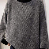 Warm Turtleneck Patchwork Sweater