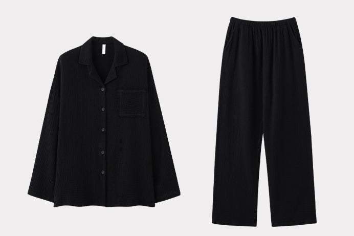 Class A pure cotton double-layer gauze pajamas - liwisi