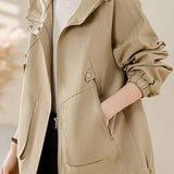 Short padded trench coat