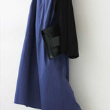 Round Neck Rib Hem Maxi Flare Dress - 3 Colors Available