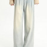 Simple Design Maxi Denim Pants - 6 Colors Available