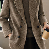 Vintage Tweed Plaid Blazer