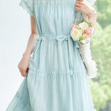 Casual Ruffle Edge Cake Dress