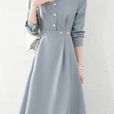 Fashionable Waist-Slimming Shirt Dress - liwisi