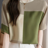 Stylish Color-blocked T-shirt