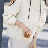 Casual Commuter Drawstring Hooded Long‑Sleeve Outerwear