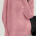 Casual Minimalist Solid Color Pullover Sweater - liwisi