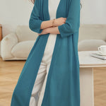 Casual Versatile Linen Sun Protection Long Knit Cardigan - liwisi