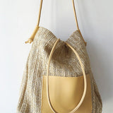 Vacation Style Straw Shoulder Bag