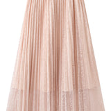 Exquisite Date‑Style V‑Neck Tie Long‑Sleeve Top & Pleated Midi Skirt Two‑Piece Set