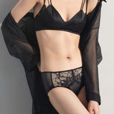Mulberry Silk Lace Lingerie Set