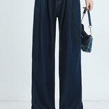 Simple Design Maxi Denim Pants - 6 Colors Available