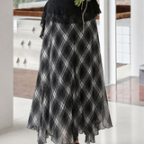 Delicate Elegant Chiffon High Waist Mermaid Midi Skirt