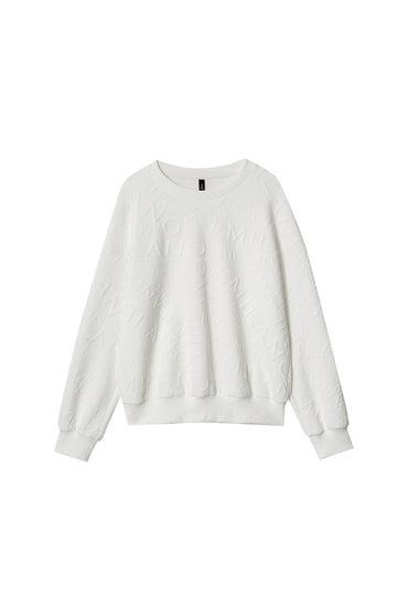 エンボス加工アルファベットスウェット　2色入 - liwisi