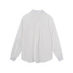 片ポケット付レース切替ドロップショルダーシャツ - liwisi