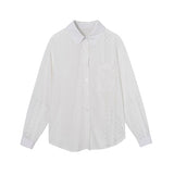 片ポケット付レース切替ドロップショルダーシャツ - liwisi