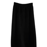 バックスリットフリンジヘムロングニットスカート　4色入 - liwisi